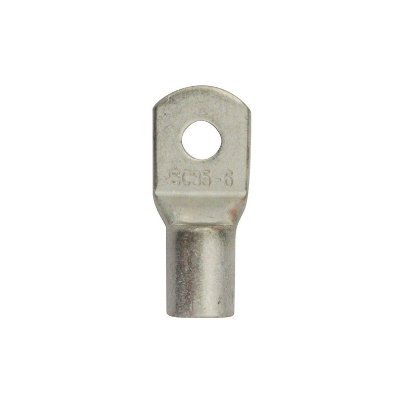 SCHWEIßBARER FLACHVERBINDER MIT RUNDAUFNAHME Ø 6,4 mm (35 MM²)