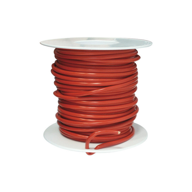 COIL OF 25 METERS ELECTRIC WIRE 5 mm² RED