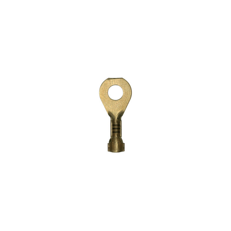 NON-INSULATED ROUND TERMINAL Ø 4 mm (1 → 2,5 mm²)