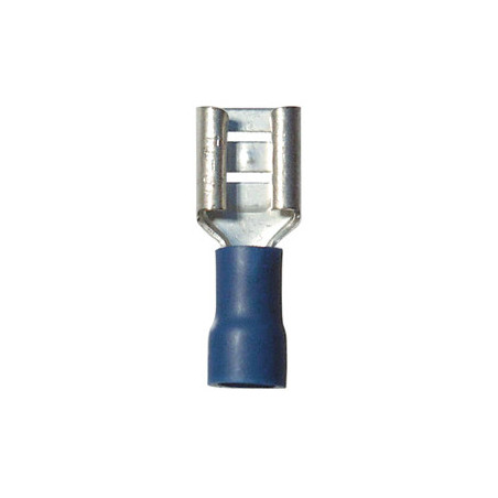 VROUWELIJK GEÏSOLEERD VLAKSTEKERHULS KABELSCHOEN 6,35 X 0,8 mm (1 → 2,5 mm²)