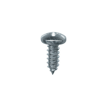 VIS À TÔLE TÊTE CYLINDRIQUE BOMBÉE POZI ZN BLANC Ø 4,8 X 13 mm DIN 7981