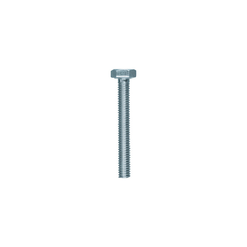 GRADE 8.8 ZINC PLATED HEXAGON HEAD MACHINE SCREW M4-0.70 X 30 mm DIN 933
