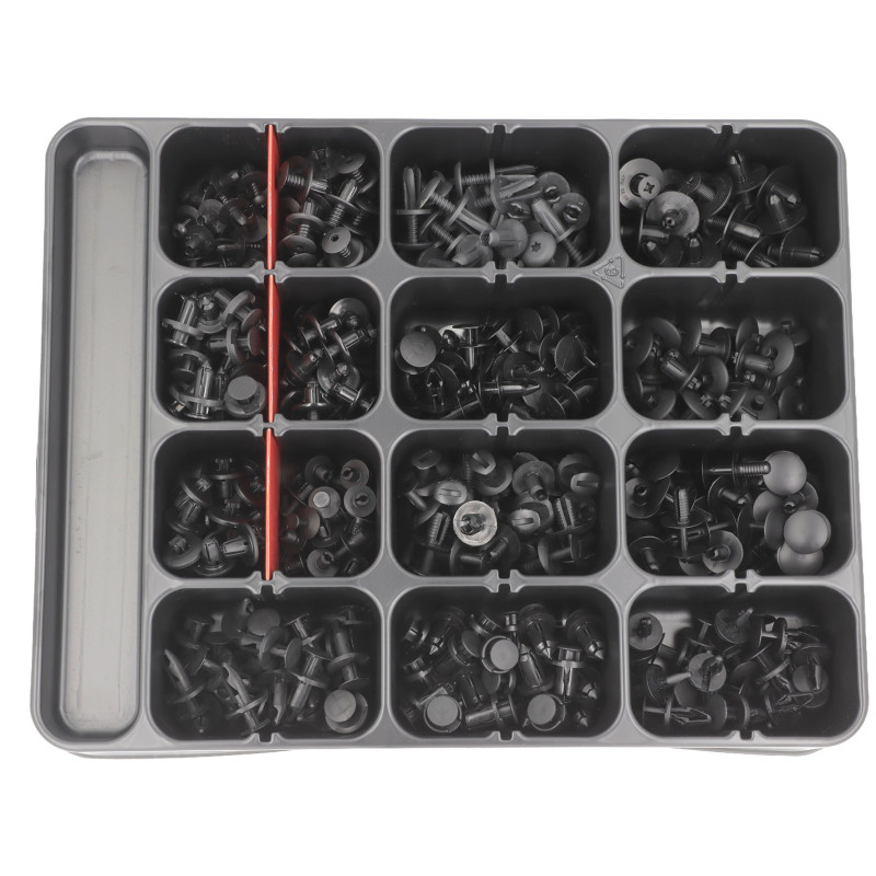PLATEAU D'ASSORTIMENT DE RIVETS PLASTIQUES MULTI-CONSTRUCTEUR