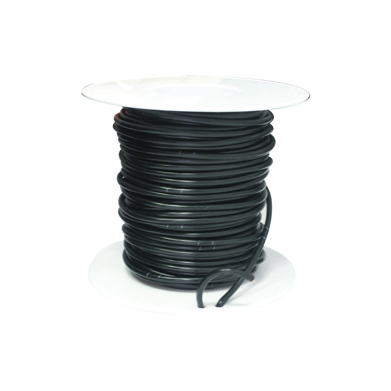 COIL OF 25 METERS ELECTRIC WIRE 3 mm² BLACK