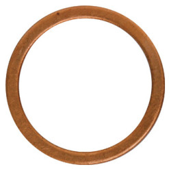 JOINT DE BOUCHON DE VIDANGE Ø 18,2 X 23,9 X 1,5 mm CUIVRE PLAT