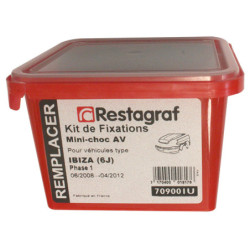 Kit met bevestigingsmateriaal voor Voorbumper IBIZA (6J) Fase 1 06.2008 → 04.2012