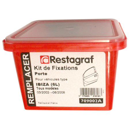 Kit de Fixations pour Porte IBIZA (6L) Tous modèles 03.2002 → 06.2008