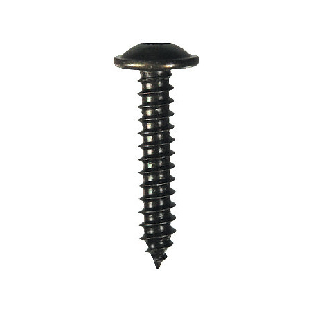 RONDE BREDE PLAATSCHROEF MET ZESKANTKOP ZWART ZINK Ø 4,8 X 25 mm NFE 25-655
