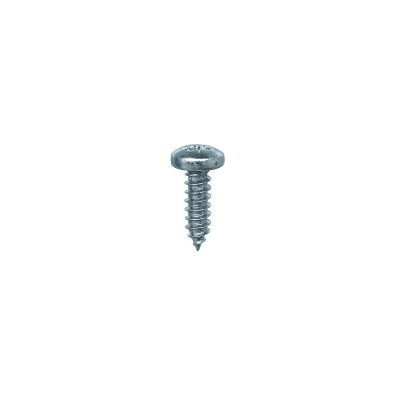 ZELFTAPPENDE SCHROEF MET GEWELFDE CILINDERKOP WIT ZINK Ø 4,8 X 16 mm DIN 7981