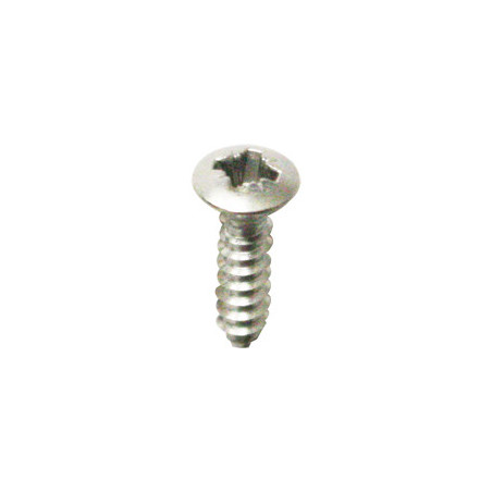 ZELFTAPPENDE SCHROEF MET GEWELFDE VERZONKEN KOP POZI INOX A4 Ø 3,9 X 16 mm DIN 7983