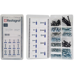 MINIKOFFER MET CILINDERKOPSCHROEVEN MET BINNENZESKANT MET LAGE KOP CL8.8 M4-0.70 → M8-1.25 DIN 912