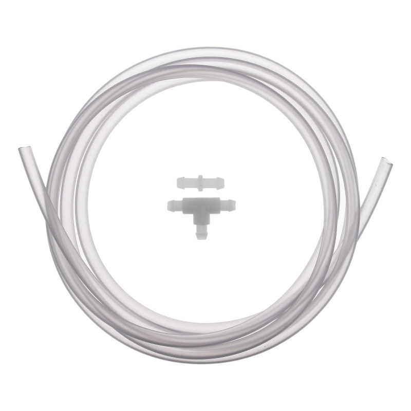 ASSORTIMENT DE TUYAU LAVE-GLACE Ø 4 mm L = 1,80 M PVC CRISTAL AVEC RACCORDS