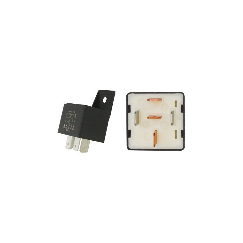 RELAIS INVERSEUR 24V 22/10A 5 BROCHES AVEC SUPPORT