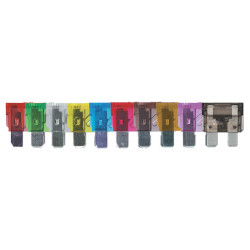 ASSORTMENT OF STANDARD BLADE FUSES 2A → 40A