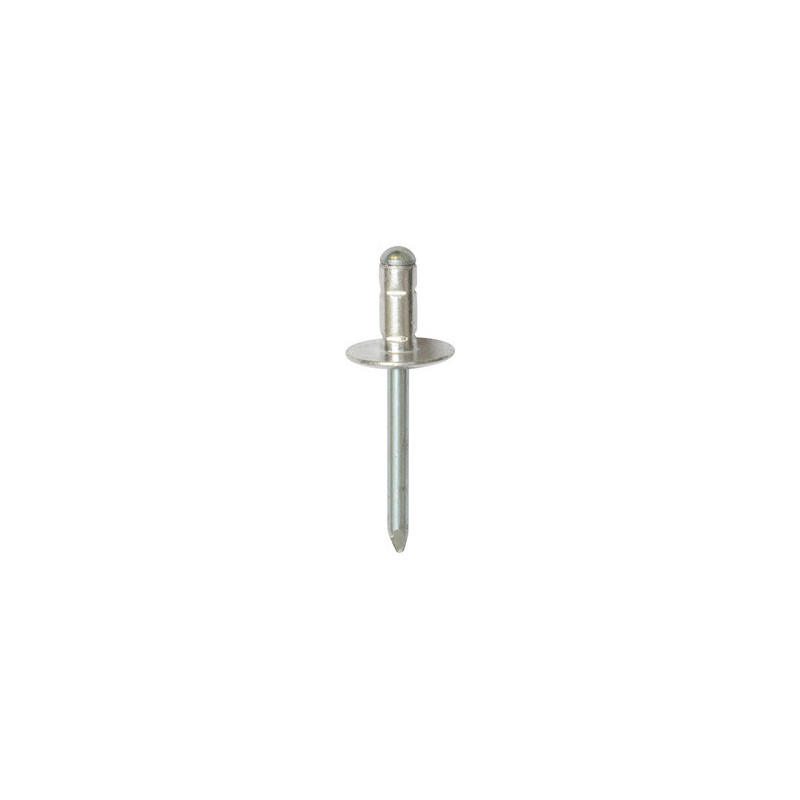 RIVET ALU MULTI-SERRAGE TÊTE LARGE Ø 6,4 x 14 mm PORTE