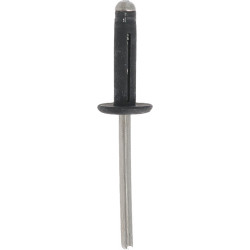 BLACK LARGE HEAD SPREADING RIVET Ø 4,8 X 19,8 mm