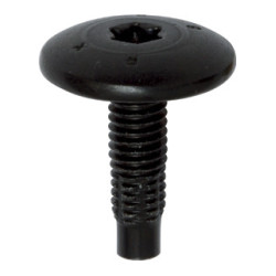 EXTRA LARGE DOME HEAD BLACK SCREW M6-1.00 X 20 mm BODYWORK