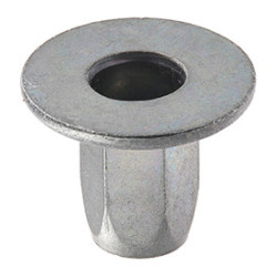 HEXAGONAL STEEL CRIMPING NUT M6-1.00 / 0,5 → 3 mm