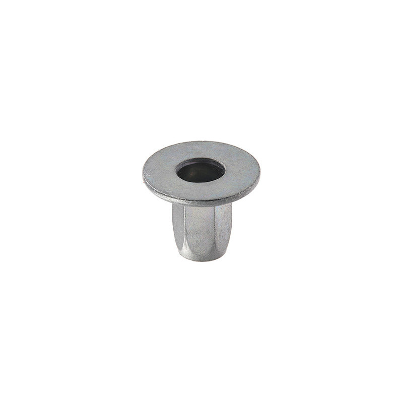 HEXAGONAL STEEL CRIMPING NUT M6-1.00 / 0,5 → 3 mm