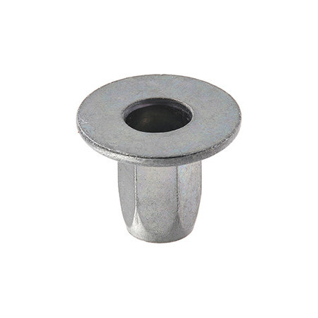 HEXAGONAL STEEL CRIMPING NUT M6-1.00 / 0,5 → 3 mm