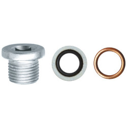 DRAIN PLUG M16-1,50 X 13 mm WITH UNASSEMBLED SEALING RINGS