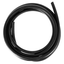 BLACK RUBBER WINDSCREEN WASHER PIPE Ø 3,5 mm 1,80 M LENGHT