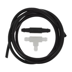 RUBBER WINDSCREEN WASHER HOSE KIT (Ø 3,5 mm x 1,80 m LENGTH) WITH FITTINGS
