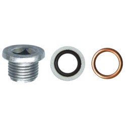 DRAIN PLUG M16-1,50 X 12 mm WITH UNASSEMBLED SEALING RINGS