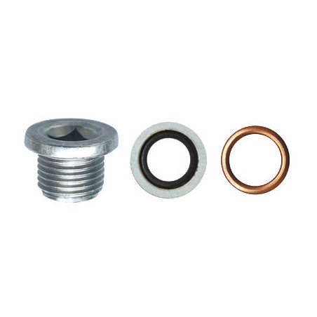 DRAIN PLUG M16-1,50 X 12 mm WITH UNASSEMBLED SEALING RINGS