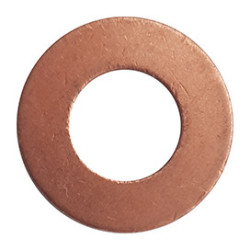 DRAIN PLUG GASKET Ø 10,2 X 21 X 1,5 mm FLAT COPPER