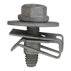 SET OF HEXAGON WASHER HEAD SCREWS M6-1.00 X 20 WHIT U-NUTS-CLIP FOR ENGINE UNDERCOVER MUDGUARD