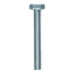 GRADE 8.8 ZINC PLATED HEXAGON HEAD MACHINE SCREW M4-0.70 X 30 mm DIN 933