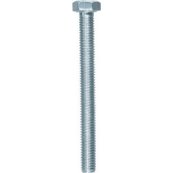 GRADE 8.8 ZINC PLATED HEXAGON HEAD MACHINE SCREW M5-0.80 X 50 mm DIN 933
