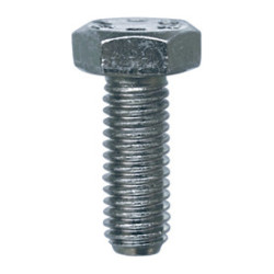 GRADE 8.8 ZINC PLATED HEXAGON HEAD MACHINE SCREW M6-1.00 X 16 mm DIN 933