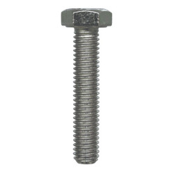 GRADE 8.8 ZINC PLATED HEXAGON HEAD MACHINE SCREW M6-1.00 X 30 mm DIN 933