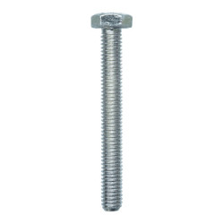 GRADE 8.8 ZINC PLATED HEXAGON HEAD MACHINE SCREW M6-1.00 X 50 mm DIN 933