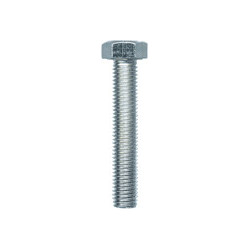 GRADE 8.8 ZINC PLATED HEXAGON HEAD MACHINE SCREW M7-1.00 X 40 mm DIN 933