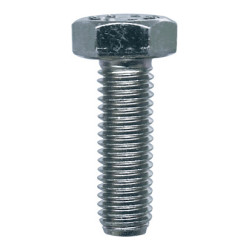 GRADE 8.8 ZINC PLATED HEXAGON HEAD MACHINE SCREW M8-1.25 X 25 mm DIN 933