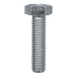 GRADE 8.8 ZINC PLATED HEXAGON HEAD MACHINE SCREW M8-1.25 X 30 mm DIN 933