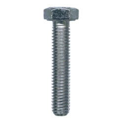 GRADE 8.8 ZINC PLATED HEXAGON HEAD MACHINE SCREW M8-1.25 X 40 mm DIN 933