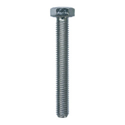 GRADE 8.8 ZINC PLATED HEXAGON HEAD MACHINE SCREW M8-1.25 X 60 mm DIN 933