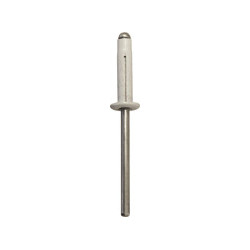 WHITE SPREADING RIVET Ø 4 X 18,8 mm NUMBERPLATE