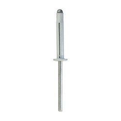WHITE SPREADING RIVET Ø 4 X 25 mm NUMBERPLATE