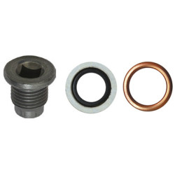 DRAIN PLUG M16-1,50 X 17 mm WITH UNASSEMBLED SEALING RINGS