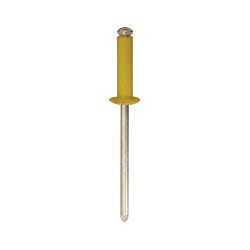 YELLOW PEELED RIVET Ø 4 X 16 mm NUMBERPLATE