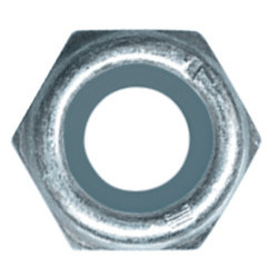 ÉCROU HEXAGONAL AUTO-FREINÉ À BAGUE NYLON CL10 M10-1.25 DIN 982