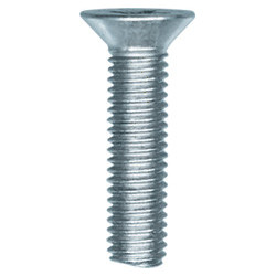 VIS À MÉTAUX TÊTE FRAISÉE CL4.8 ZN BLANC M5-0.80 X 20 mm DIN 965