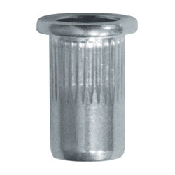 ÉCROU À SERTIR ALUMINIUM FÛT ROND M6-1.00 / 0,5 → 3 mm
