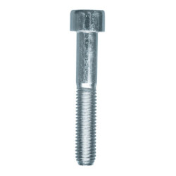 VIS À MÉTAUX TÊTE CHC CL8.8 ZN BLANC M8-1.25 X 50 mm DIN 912 PARTIELLEMENT FILETÉE