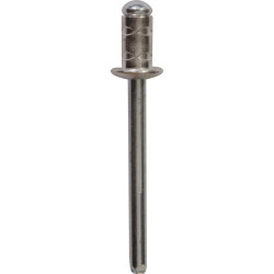 RIVET ALU MULTI-SERRAGE Ø 6,4 x 11 mm PLATINE LÈVE-VITRE